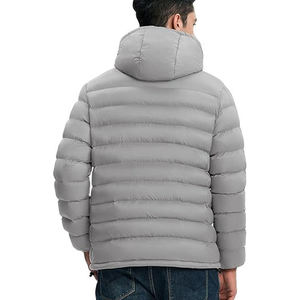 Custom Made Long <b>Thin</b> Front Hooded Puffer <b>Jacket</b> Summer Warm Trendy Fashion <b>Waterproof</b> Breathable Soft Filling Premium Quality - Product Image 2