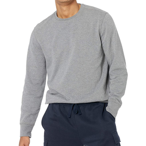 Men Custom Crew Neck Long Sleeve <b>Thick</b> <b>Fleece</b> Sweatshirt Now Available For Sale In Reasonable Prices - Product Image 2