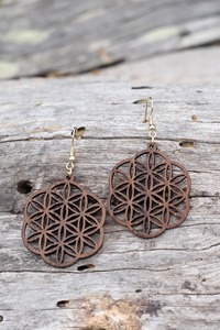 Pendientes de Madera Cortados con Láser, Hipoalergénicos, Ideales para Piel Sensible, Artículo de Venta al por Mayor Directo de Fábrica Personalizable - Product Image 3