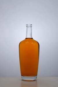 Botella de Vidrio Transparente para Licores de 500ml y 700ml, Envase Plano para Whisky, Vodka, Brandy y Tequila - Product Image 2