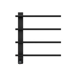 Moderno Portasciugamani in Ottone e Acciaio 20,5 X 24,2 X 3,2 Pollici con Funzione di Riscaldamento e Pieghevole per Bagno, Cucina, Camera da Letto e Soggiorno - Product Image 1