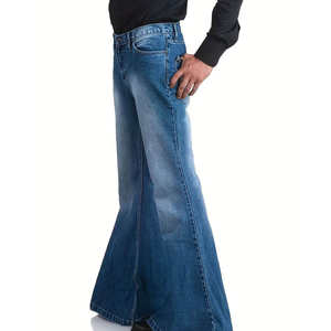 Pantalones Vaqueros de Moda Urbana Personalizados, Jeans Ajustados con Corte de Campana, Diseño Personalizado, Jeans para Hombre, Corte Ajustado, Lavado Ácido 2026 - Product Image 3