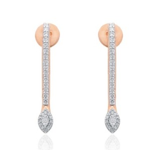 Pendientes de Oro Sólido de 14k con Diamantes Naturales VVS1, Corte Brillante Redondo, Modernos, para Boda, Fiesta, Compromiso, Regalo para Mujer, 6.54 - Product Image 5