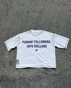 T-shirt 100% coton de haute qualité pour hommes Impression personnalisée Style Hip Hop Tissu tricoté blanc vierge personnalisé - Product Image 1