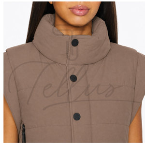 Chaleco Acolchado de Invierno de Alta Calidad Hecho en Pakistán, Ropa de Abrigo Corta para Mujer, Diseño Personalizado, Venta al Por Mayor, Ropa Tellus Impermeable - Product Image 4