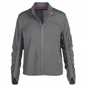 Chaqueta Quirúrgica con Cremallera Completa y Logotipo Personalizado al por Mayor, Uniforme Médico con Mangas Fruncidas, Chaquetas Quirúrgicas Profesionales para Deportes y Atención Médica - Product Image 2