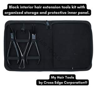 Kit de Pinzas para Extensiones de Cabello OEM con Pinza para Remover Microperlas, Pinza para Abrir Perlas, Mini Tijeras, Agujas de Coser Curvas y Peine de Cola - Product Image 5