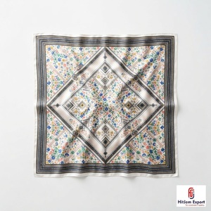 Wholesale Custom Printed Short <b>Scarf</b> Fabric High Quality OEM ODM White Label Textile Manufacturer Fashion Accessories Export - Product Image 5
