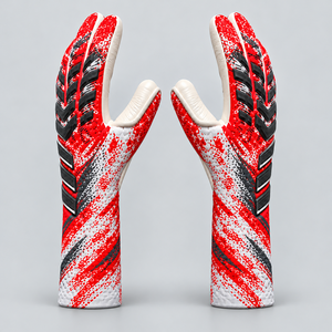 Guantes de Portero de Fútbol Profesionales al por Mayor, de Cuero Transpirable, Diseño de Dedos Completos, Protección para Dedos y Pulgares, para Entrenamiento - Product Image 5