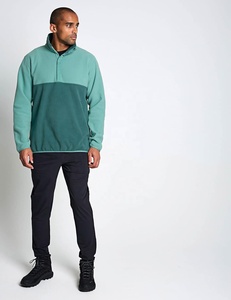 <b>Mens</b> <b>Half</b> <b>Zip</b> Fleece <b>Jacket</b> Stand Collar Pullover Knitted Winter Outerwear Custom Logo Front Breathable Casual Outdoor Wear 2026 - Product Image 5