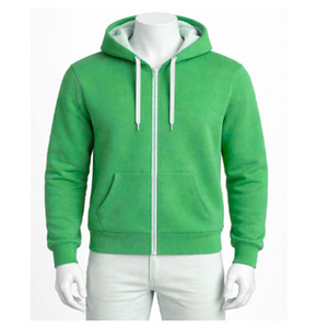 เสื้อฮู้ดดี้ผู้ชาย ผ้าถักนิตติ้ง 100% ผ้าฝ้าย 380 กรัม ระบายอากาศได้ดี เป็นมิตรกับสิ่งแวดล้อม เหมาะสำหรับฤดูหนาว แขนยาว ทรงปกติ มีซิป - Product Image 3