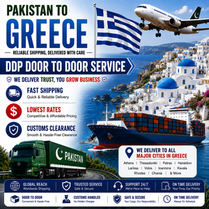 Pakistan Grèce Source X Logistique DDP Porte-à-Porte, Assurance de Fret pour Livraison en Entrepôt par Transport Aérien et Maritime, Dédouanement - Product Image 1