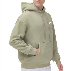Sudadera con capucha de corte holgado para hombre, de algodón grueso mezclado, ideal para colecciones de venta al por mayor y al detalle. - Product Image 5