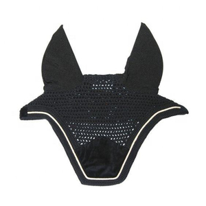 Bonnet anti-bruit en polyester et coton de qualité supérieure pour l'équitation, masque anti-mouches tendance pour chevaux - Product Image 3