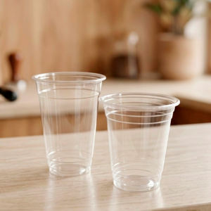 Quang Quan Transparent Disposable Single Wall PP <b>Cups</b> 12oz/24oz 95mm Diameter for Hot/Cold Beverages Iced Coffee Milk Tea Juice - Product Image 6