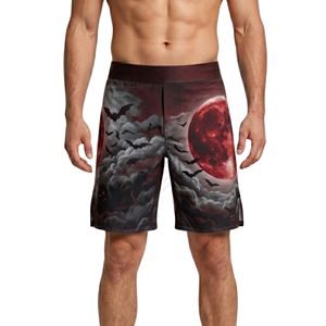 Shorts de MMA Olive Tactical Tech Pattern, respirants, anti-transpiration, pour sports de plein air, haute performance, pour hommes - Product Image 3