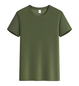 T-shirt Homme Personnalisé Coupe Droite Col Rond Manches Courtes 100% Coton Couleur Unie Décontracté Coupe Jersey Longueur Standard Vente en Gros - Product Image 5