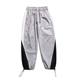 Winter men Loose Buttons Windbreaker Baggy Men's Pants Washed <b>Waterproof</b> Men Nylon Pants Customized All Color OEM Service - Product Image 2
