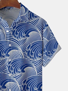 T-shirt Hawaïen Décontracté pour Homme – Anti-Plis, Écologique, Respirant, Haute Qualité, Logo/Couleurs Personnalisables - Product Image 3
