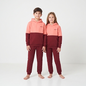 Conjunto de Sudadera con Capucha y Pantalones Deportivos de Dos Tonos para Niños y Niñas, Chándal Infantil con Bloques de Color, Ropa Deportiva Informal, Conjunto de Entrenamiento, Ropa al por Mayor para Niños - Product Image 4
