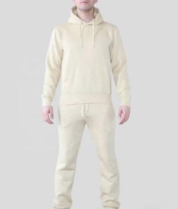 Conjuntos de chándales de algodón para hombre, sudaderas con capucha personalizadas, venta al por mayor, chándal liso informal para correr, chándal suave cálido, bordado de Fitness - Product Image 3