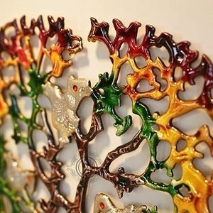 Conjunto de Decoración de Pared con Diseño de Árbol Metálico, Estilo Bohemio, Hecho a Mano, Adorno Colgante para el Hogar - Product Image 6