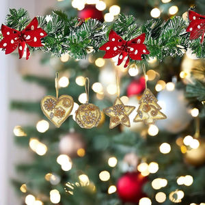 Elegante BOLA DE Navidad hecha a mano y adornos de árbol Gráficos de cuentas de Alta Calidad Adornos bordados personalizados para alegría festiva - Product Image 4