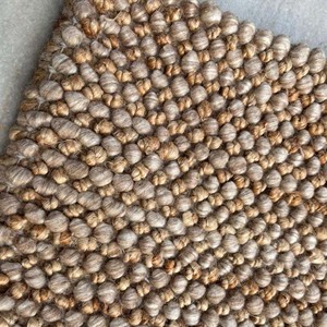 Handwoven Extra Thick Chunky Knit Wool Jute <b>Rug</b> Modern Scandinavian <b>Boho</b> Decor PET Friendly Custom Option Available - Product Image 3