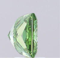 Diamante Cultivado en Laboratorio con Certificación IGI, Corte Princesa de 3.01 CT, Color Verde Intenso, Claridad VS2, 668427004, ROYAL GEMS