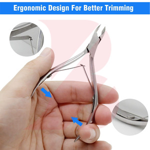 Non Slip Handle Durable Good Supplier Make Your Own Beauty Care Use Newest Wholesale Rate Cuticle and Nail Nippers - Product Image 3