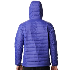 <b>Mens</b> TurboDown Hooded Puffer <b>Jacket</b> 550 Fill Omni Heat Lightweight Thermal <b>Reflective</b> Winter Performance Parka Purple - Product Image 2