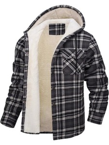 Veste matelassée décontractée d'hiver pour homme avec col mandarin, fermeture éclair, en tissu non tissé lavé, manches classiques, doublure en coton - Product Image 2