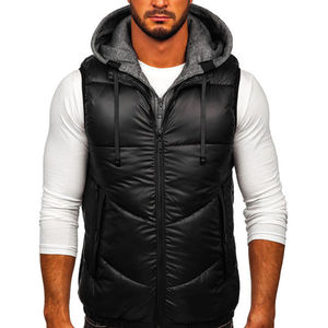 Veste de travail d'hiver en maille avec fermeture éclair, multi-poches, pratique, pour l'extérieur, avec logo d'entreprise personnalisé, pour hommes - Product Image 2