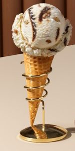 Support à cornets de crème glacée le plus vendu en acier inoxydable de qualité supérieure, finition élégante, idéal pour un service de crème glacée raffiné, usage quotidien - Product Image 4