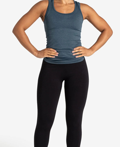He She Wears Débardeur long tissé pour femme, couleur unie, col rond, séchage rapide, respirant, sportif et décontracté - Product Image 2