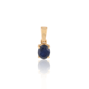 18K Gold Plated Blue Sapphire & <b>Garnet</b> Jewelry Set for Party - Product Image 6