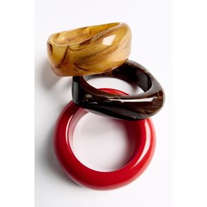 กำไลข้อมือเรซิ่นหลากสีสัน งานฝีมืออินเดีย เครื่องประดับคริสตัลสไตล์ชาติพันธุ์ แฟชั่นสำหรับงานเทศกาล  RR Enterprises - Product Image 5