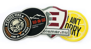 Écussons tissés personnalisés, badges brodés, patchs en PVC avec dos thermocollant - Product Image 4