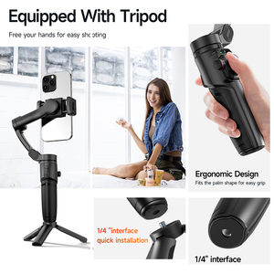 Estabilizador <span class=keywords><strong>de</strong></span> Gimbal para 3 Teléfonos TOKQI M05, Seguimiento Facial Automático, Rotación <span class=keywords><strong>de</strong></span> 360 Grados, Video Fluido, para 5.2, 3000 mAh - Product Image 5