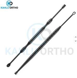 Juego de 5 Herramientas para Limpieza de Cera de Oídos, Cuchara Giratoria para Oídos, Juego de Cucharas de Doble Punta en Color Negro de KAHLU ORTHOPEDIC - Product Image 3
