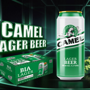 Bière Camel en gros, bière pasteurisée 330ml/500ml, boissons alcoolisées personnalisées en vrac 4,5%, bières de la brasserie Camel OEM ODM - Product Image 1