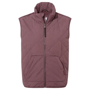 <b>Women's</b> Quilted Puffer Vest Sleeveless Zip <b>Waistcoat</b> Stand Collar Winter Outerwear Formal Layering Reversible Windproof Vest - Product Image 1