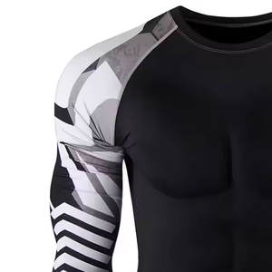 Camiseta Deportiva para Hombre, Transpirable, Ligera, de Manga Larga, que Absorbe la Humedad, para Entrenamiento Físico y Deportivo - Product Image 5