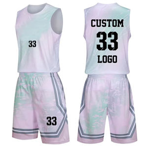 Conjunto de Camiseta de Baloncesto Degradada para Hombre con Número 33, Impresión por Sublimación, Secado Rápido, Uniforme Deportivo, Ropa de Verano - Product Image 1