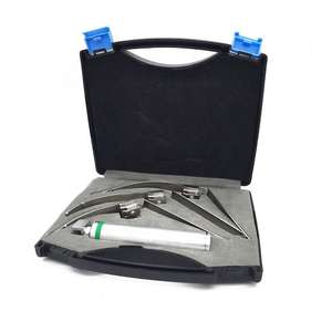 Set profesional de laringoscopios LED combinados para anestesia y intubación de emergencia, con 3 hojas Macintosh y 3 Miller, de acero manual, por ECM - Product Image 5