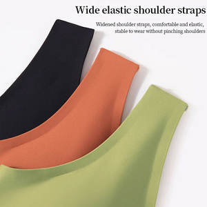 Sujetador deportivo de alta calidad para mujer, personalizado, con cuello en V, diseño cruzado, material de poliéster, para fitness. - Product Image 4