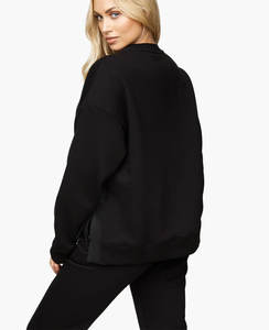 Conjunto deportivo de dos piezas, chándales de poliéster de manga larga con logotipo bordado personalizado de alta calidad para mujer - Product Image 2