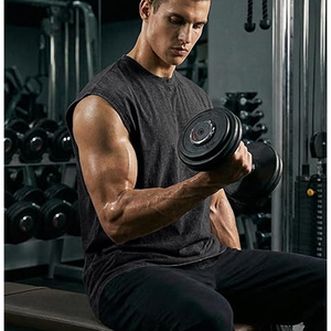 Débardeur vintage en coton délavé pour homme, sans manches, style hip-hop, gilet de sport, streetwear d'été, vente en gros - Product Image 3