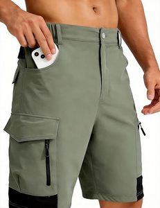Pantalones Cortos de Secado Rápido para Golf, Trabajo al Aire Libre, Pantalones Cortos Tácticos con Múltiples Bolsillos para Pesca y Viajes - Product Image 2