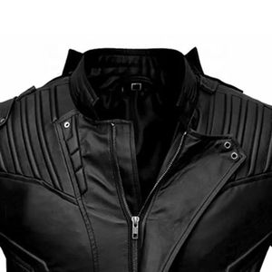 Chaqueta de Motociclista de Cuero Marrón Personalizada para Hombre, Chaqueta de Motocicleta de Cuero Genuino, Ropa Exterior Masculina de Primera Calidad, Estilo Clásico de Motociclista - Product Image 5